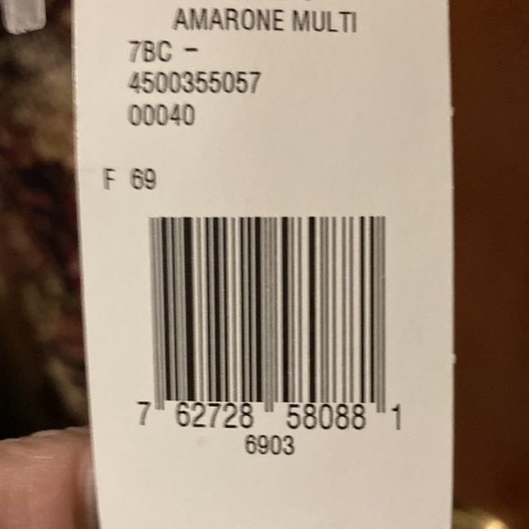 Jones NY print faux wrap dress size 16 NWT never worn - Picture 5 of 5